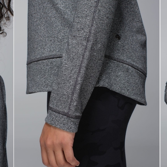 Lululemon Exhalation Pullover II. Heathered grey. Size 2. - Picture 3 of 12